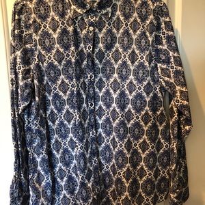 Lands End size 16 no iron shirt